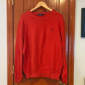Polo by Ralph Lauren Men's Vibrant Red Crewneck Sweater
